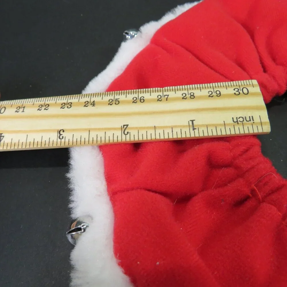 Christmas holiday neck collar for a dog or cat with 5 bells (not loud) Scrunchie